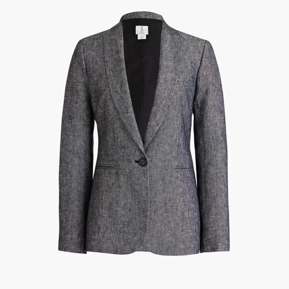 J. Crew Factory One-button linen blazer SZ 4 - Picture 1 of 5